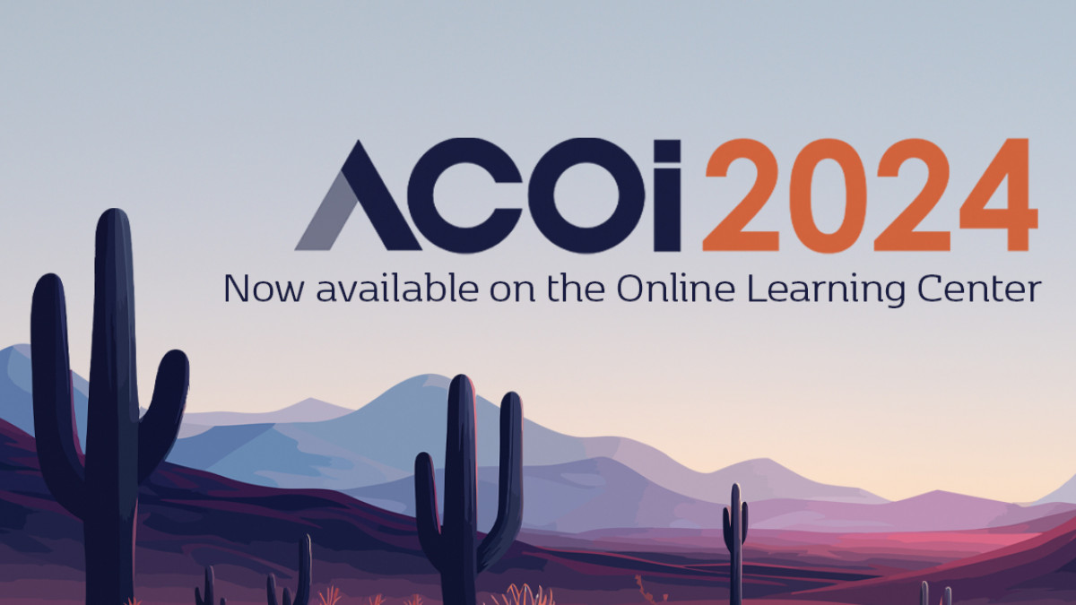 ACOI 2024: Now Available on the Online Learning Center