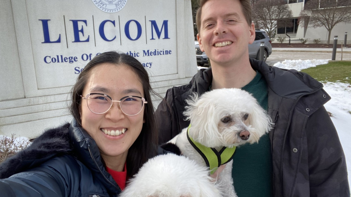 Eric and Hye Rim Smith at LECOM