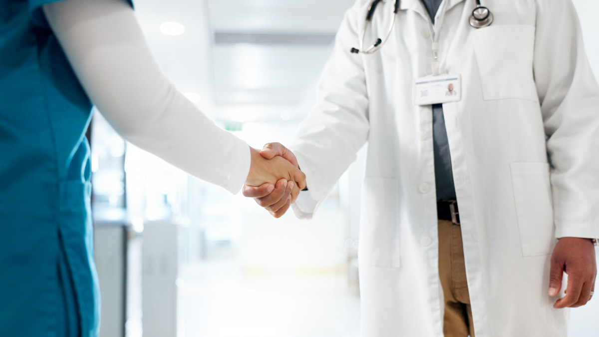 Doctors shaking hands