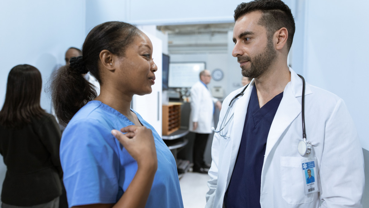 physicians in conversation