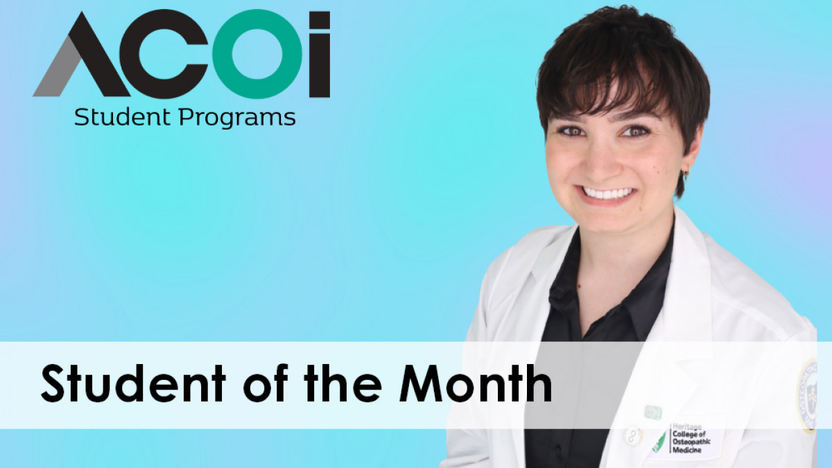 September Student of the Month: Anja Cannon, OMS-II