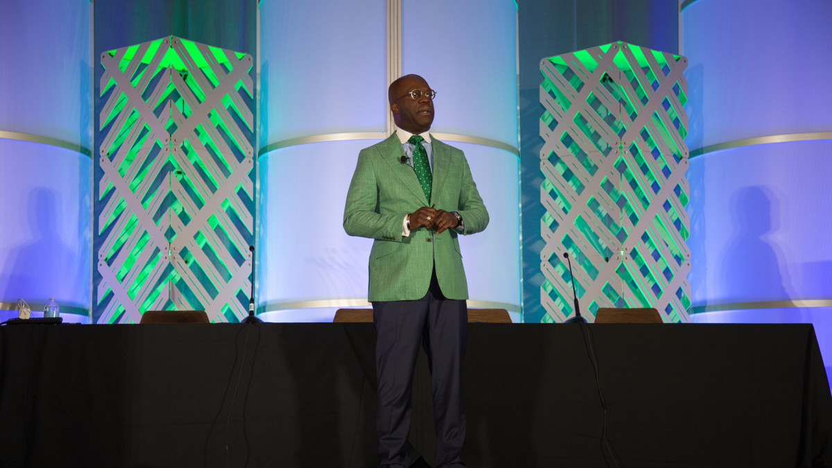 Keynote speaker Simon T. Bailey